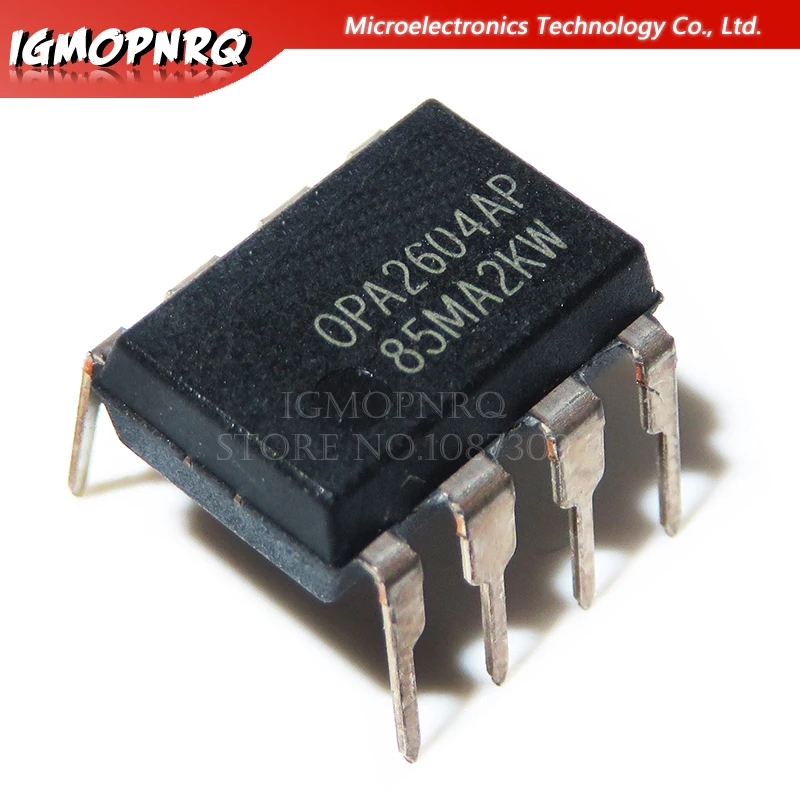 5pcs OPA2604AP OPA2604 OPA2604A DIP-8 Precision Amplifiers Dual FET-Input Low Distortion new original