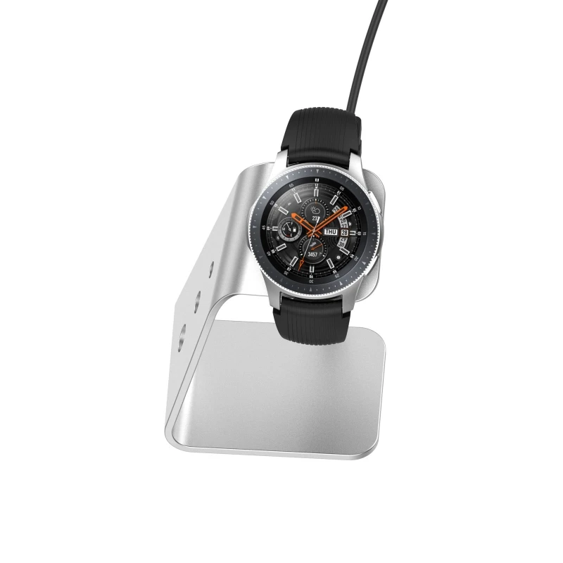 Metal USB Charger Dock Magnetic Stand for samsung-Galaxy watch 42/46mm Gear S2 Sport Classic S3 Frontier SM-R760 R800