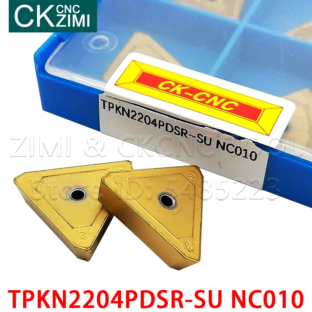 TPKN2204PDSR-SU NC010 carbide inserts milling inserts tools cutter lathe blade CNC tools Cutting Turning Tools TPKN 2204 PDSR