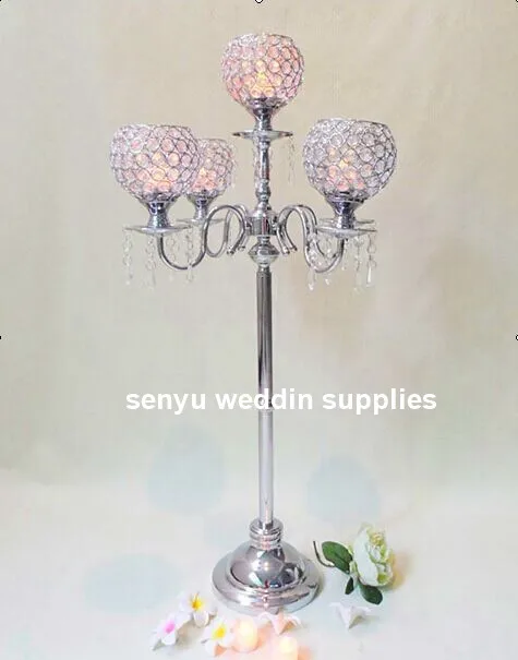 10pcs 100cm tall Silver Candelabra  5 Candle Candelabra Classic Elegant Design Wedding Dinner Party Formal Event Centerpiece