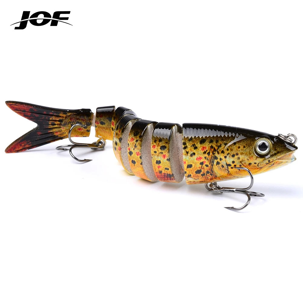 

JOF 13.28cm 19g Sinking Wobblers Fishing Lures Jointed Crankbait Swimbait 8 Segment Hard Artificial Bait For Fishing Tackle Lure