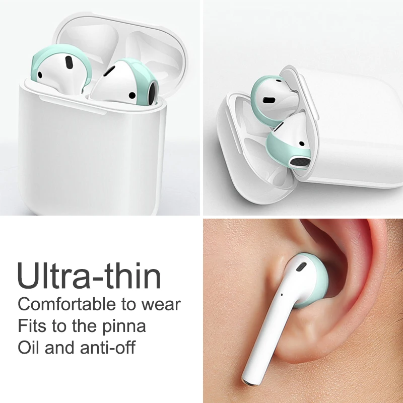 10/5/1Pairs Voor Apple Airpods 2/1 Silicone Beschermende Covers Skin Case Oorkussen Voor Airpod 1/2 Oor cover Tips Accessoires