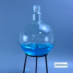 2000ml 24/29 single neck round-bottom flask,Boiling Flask round bottom,short neck standard ground mouth