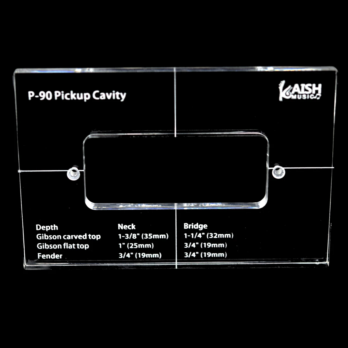 Dopro Acrylic P90 Pickup Routing Template Pickup Templates for P90 Pickup Body Rout