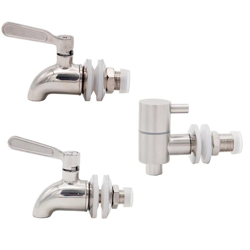 Beverage Dispenser Replacement Spigot Stainless Steel Tap for Homebrew Barrel Fermenter Wine Spig Beer Beverage Juice