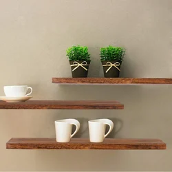 Wooden Plant Shelves Journals Rack Bedroom Hanging Floating Shelf Bedroom Shelves Wall Storage Rack Living Room Decoration