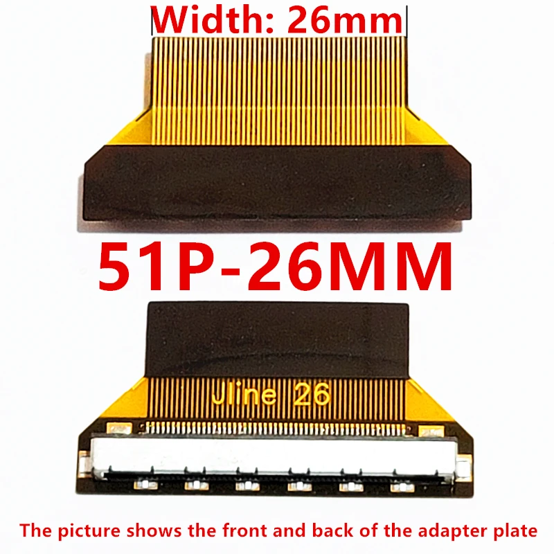 FIX 30P to FPC 30P/51P 0.5mm/1.0mm flexible cable interface adapter LCD LED LVDS Cable to FPC FFC adapter board TV plate