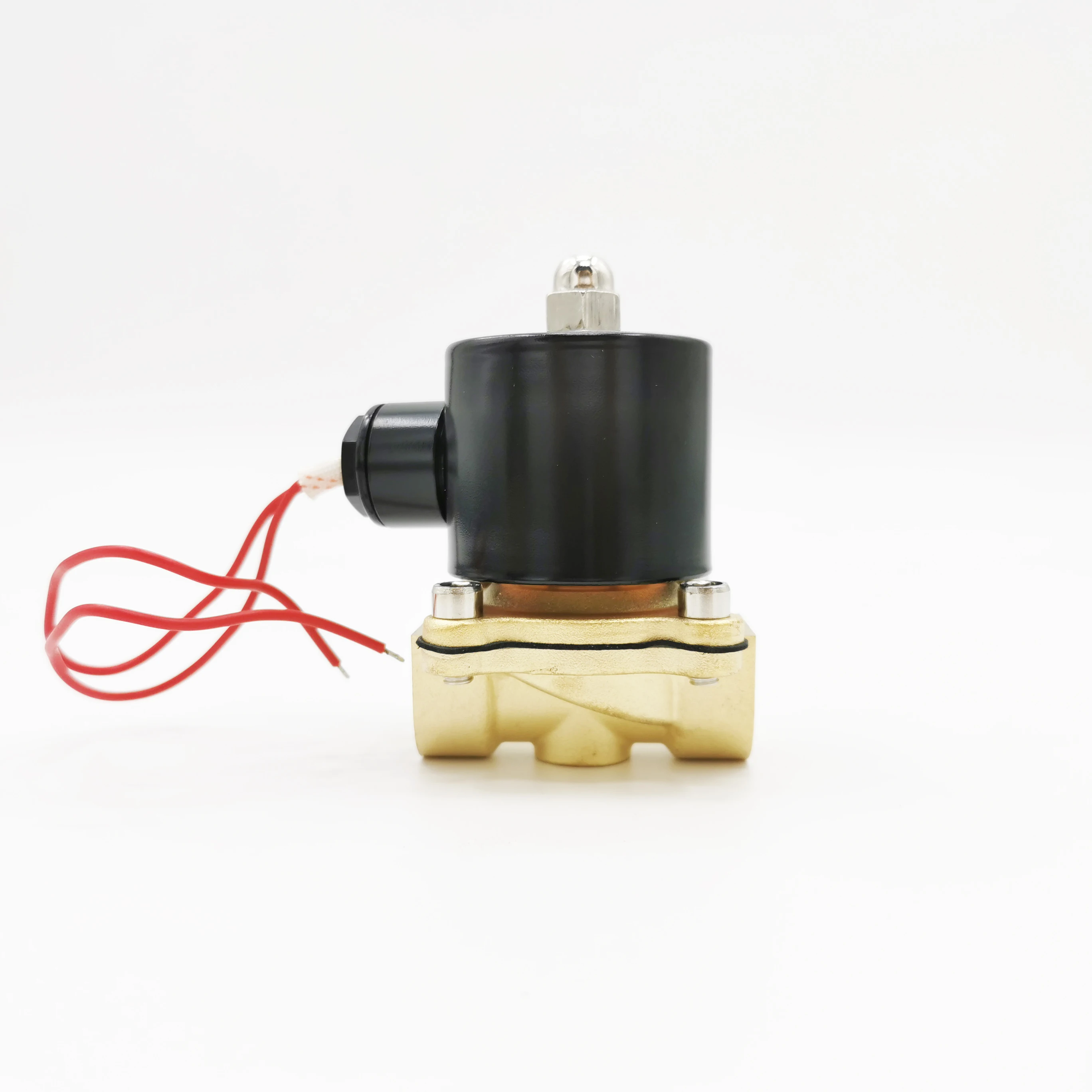 الكهربائية الملف اللولبي صمام عادة مغلقة AC220V المياه برهان G3/8 "G1/2" G3/4 "G1" G1-1/4 "G1-1/2" G2 "DC12V 24 فولت