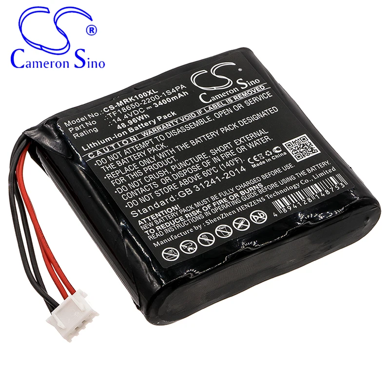 Imagem -03 - Bateria Cameronsino para Marshall Kilburn se Encaixa Marshall Tf1865022001s4pa Speaker Bateria 2600mah 37.44wh 14.40v Li-ion Preto