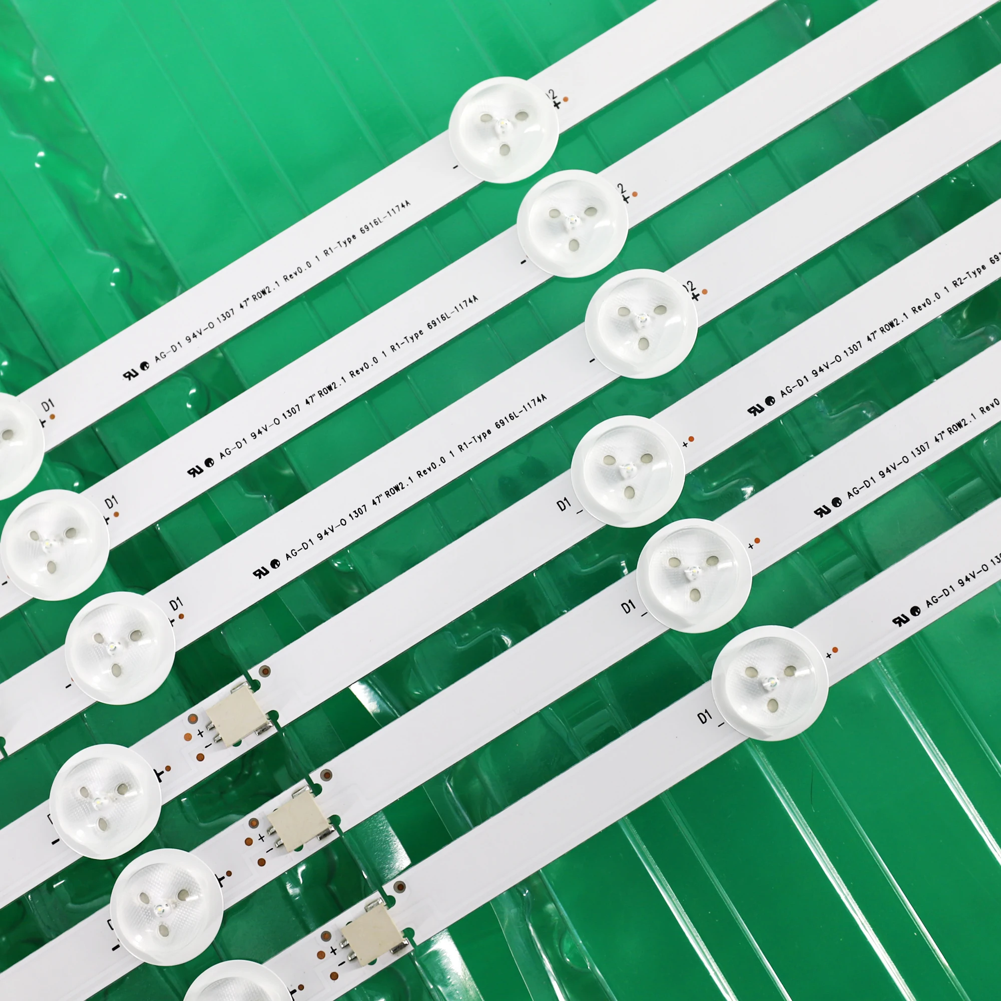 12PCS  for LG 47LE5500 47E5ERS LED strips 6916L-1174A(R1),6916L-1175A(R2),6916L-1176A(L1),6916L-1177A(L2)