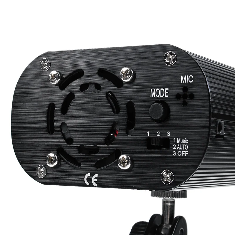 Luzes do projetor do laser da música do controle de voz da luz do palco do diodo emissor de luz do disco 36 modos rgb lâmpada efeito para a festa mostrar com controlador