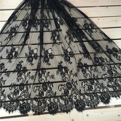 150 cm wide soft eyelash lace manual diy accessories high-end wedding dress textiles  lace fabric