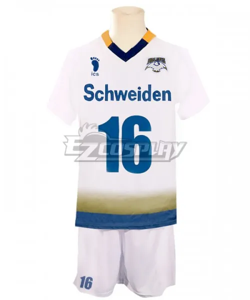 Schweiden Adlers Korai Hoshiumi Hoshiumi Kourai Adult Sports Uniform Suit Sportswear Jersey Suit Cosplay Costume E001