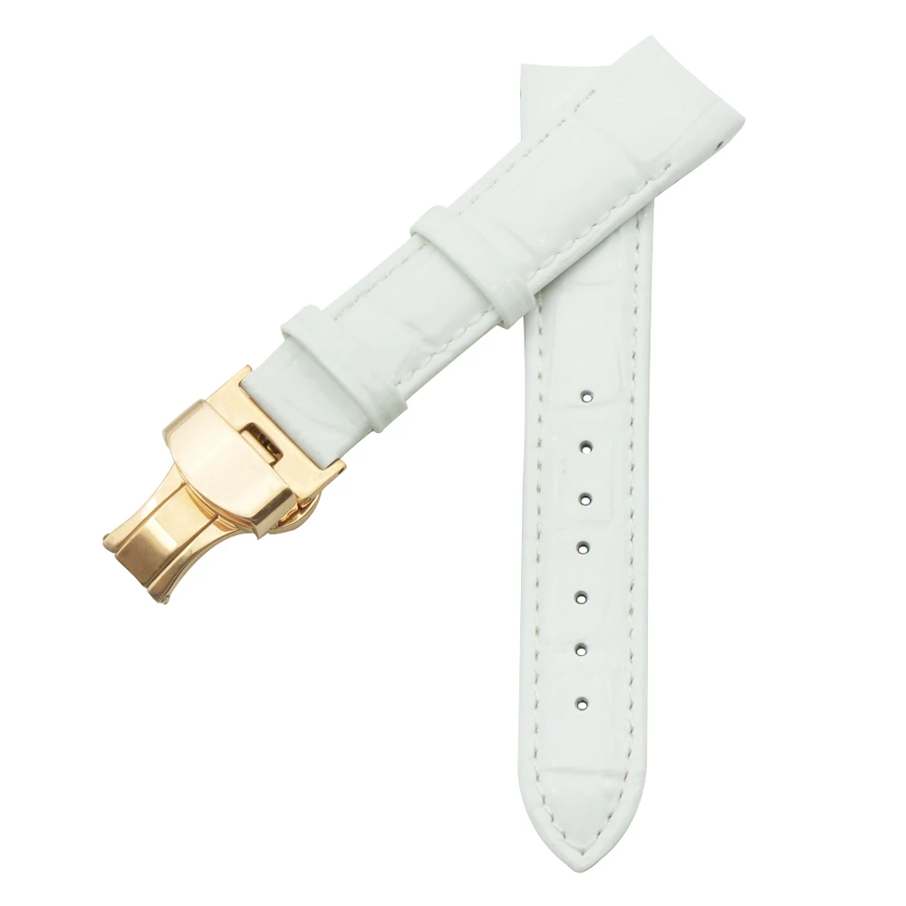 18mm Patent Leather Ladies Watch Strap Watch Bands 1853 Woman Bracelets Clock Female Belts for  T035210 207