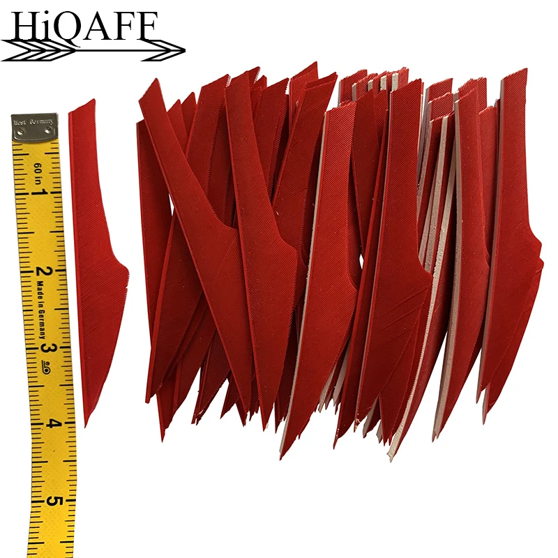 100 Pcs Hi-Q 4Inch Archery Turkey Feather Natural  Handcraft Turkey Fletched Vanes Archery Hunting Shooting Accessory-King