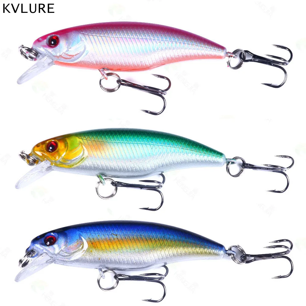 

1Pcs Sinking Minnow Fishing Lure 6CM/4.3G Wobblers Laser Hard Artificial Bait Crankbait Fish Equipment Kits All For Fishing