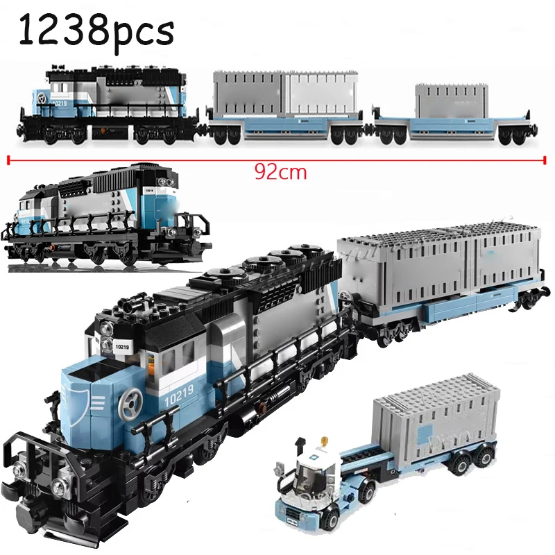 New Spot High-tech City Retro Steam Train Expert Technical Train Building Blocks Classic Model Toy Gifts Children\'s Toys childr