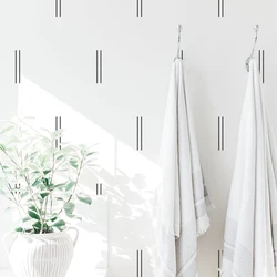 Double Line Wall Decals Kitchen Bathroom Minimal Lines Removable Wall Stickers Farmhouse Kids Room Playroom Home Decor
