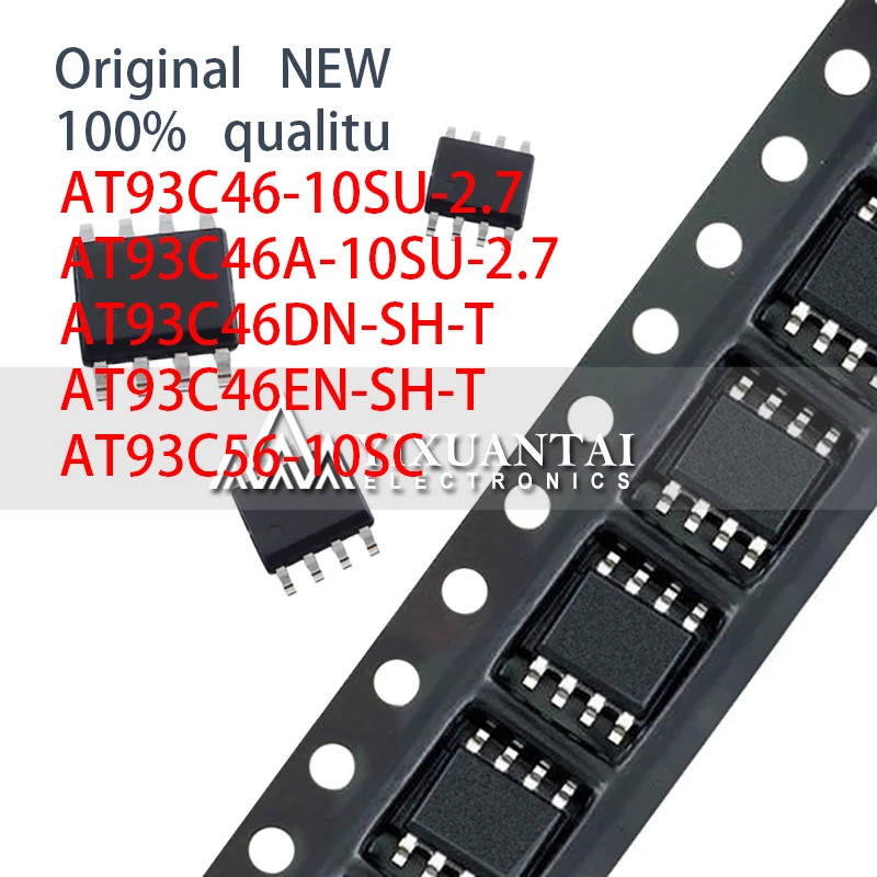 

10pcs 100% NEW SOP8 SMD AT93C46-10SU-2.7 AT93C46A-10SU-2.7 AT93C46DN-SH-T AT93C46EN-SH-T AT93C56-10SC AT93C46 AT93C56 93C46 SOIC