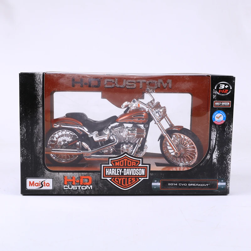 Maisto 1:12 Harley-Davidson 2014 CVO BREAKOUT Simulation Alloy Motorcycle Model Toy Car Collecting