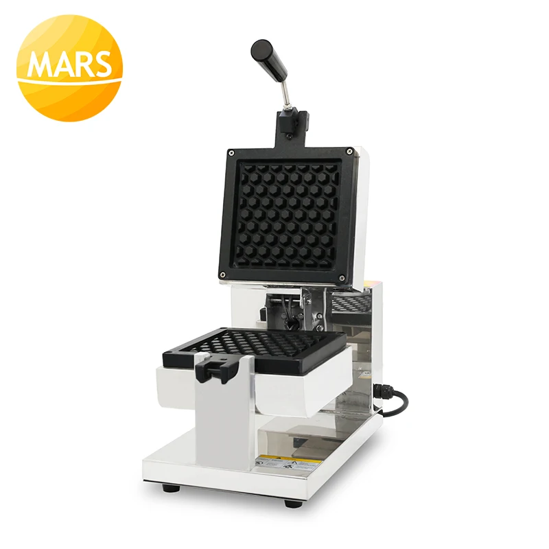 商業ハニーコームワッフルスティック Wafle ポップ機バブル卵ケーキオーブン電気ワッフルメーカー機鉄ベイカー