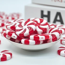 24pcs Artificial Christmas Candy Lollipop Hanging Family Xmas Tree Ornaments Decoration Home Party Children's Toys Noel Navidad