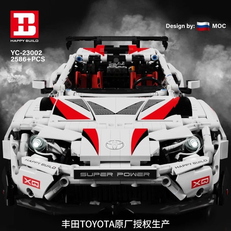 New High-Tech Super Racing Car The 1:10 White Toyota GT86 Model Technical Bricks Vehicle Building Blocks Toys For Kids Gifts