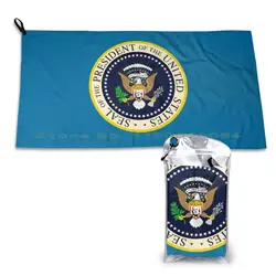 Maga Presidential Seal Of The United States Of America Featuring Trump On The Seal. By Foxpunked. Quick Dry Towel Gym Sports