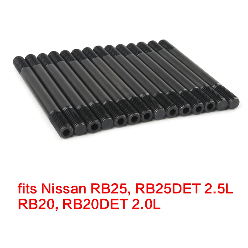 Fits For Nissan RB25 RB25DET 2.5L, RB20 RB20DET 2.0L OEM 202-4301 Cylinder Head Stud Kit YC101794-018