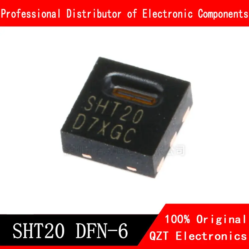 10pcs/lot SHT20 DFN-6 Digital temperature and humidity sensor new original In Stock