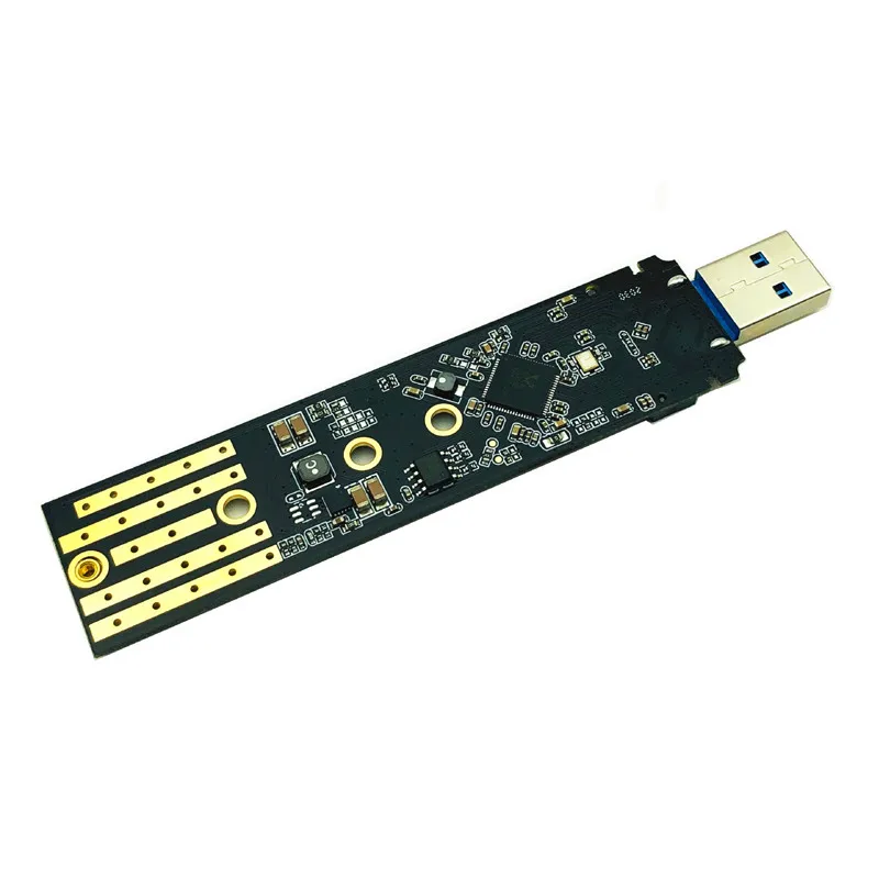 M.2 to USB 3.1 SSD Adapter M.2 NVME PCIe SATA Dual Protocol RTL9210B SSD Board for 2230 2242 2260 2280 NVME SATA M.2 SSD Adapter
