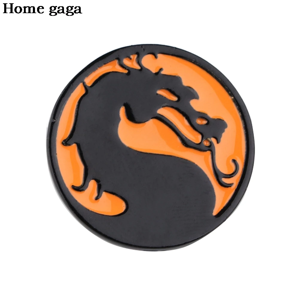 DB579 Dragon Cartoon Fighting Game Enamel Pin Metal Collar Pins and Brooches for Women Jewelry Lapel Pin Badges