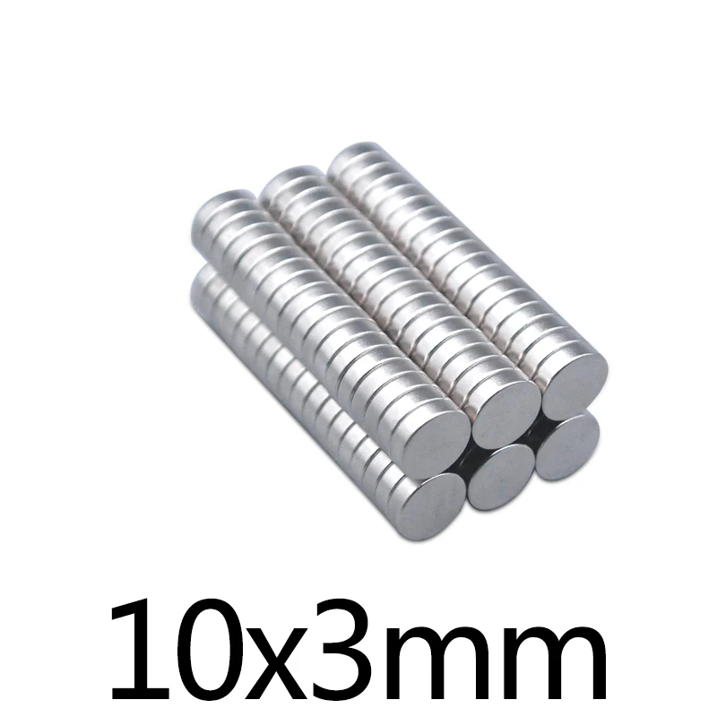 20/50/100pcs 10x3 mm Round Powerful Magnet Fridge Bulk Sheet Neodymium Disc Magnet 10x3mm Permanent NdFeB Strong Magnets 10*3 mm