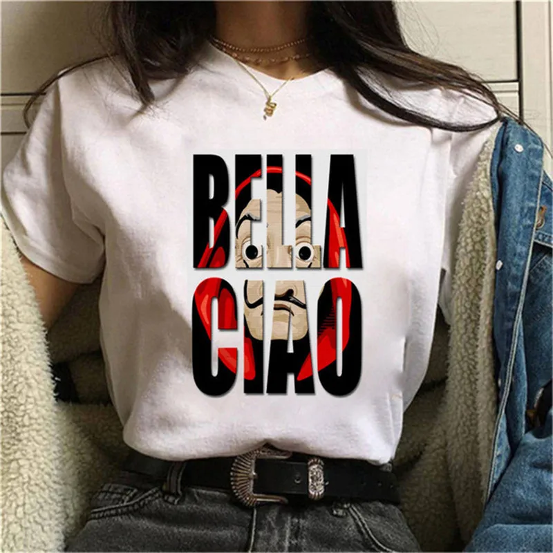 Women's Clothes Fashion Summer Bella Ciao ,Harajuku CasualT-shirt Girl Short Sleeve ,Drop shipping