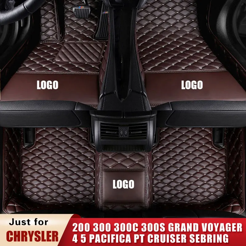 

Car Floor Mats for CHRYSLER 200 300 300C 300s grand voyager 4 5 Pacifica PT Cruiser Sebring Town and Country Convertible Custom