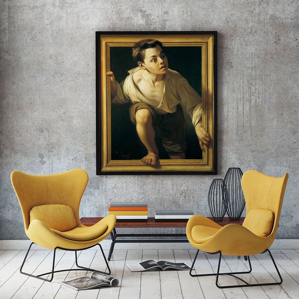 Abstract Poster Evades Criticism Pere Borrell Del Casso's 1874 Wall Art Canvas Painting Prints Nordic Living Room Home Decor