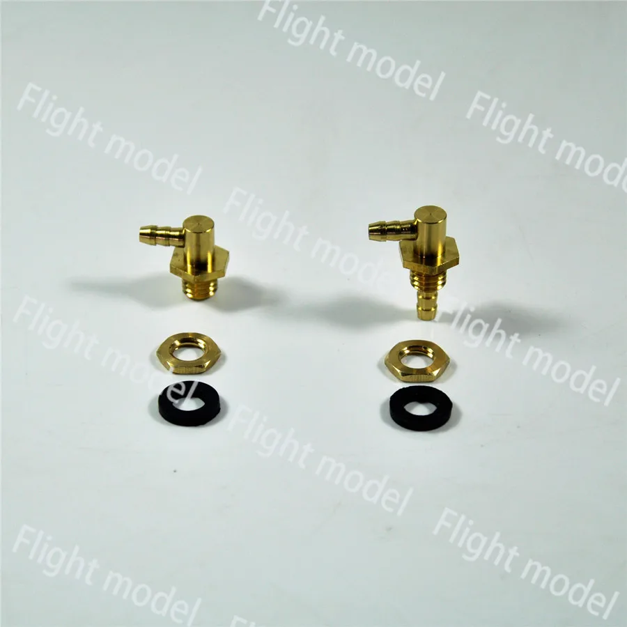 1 Pair Of   Flight Model Transparent Fuel Tank Parts Oil Nozzle