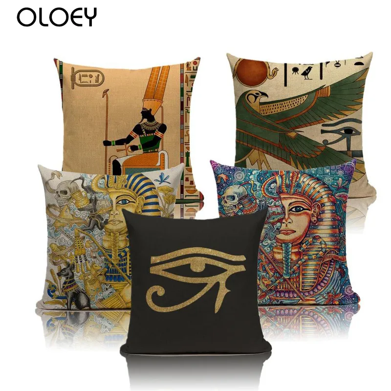 

Ancient Painting Cushion Cover Linen Square Cushion Cover Bedroom Cushion Cover Home Bedroom Decoration Cushion Cover 45 * 45cm.