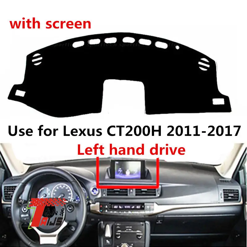 

TAIJS Factory 3Colors Sport Polyester Fibre Car Dashboard Cover For Lexus CT200H 2011 2012 2013 2014 2015 16 17 Left hand drive