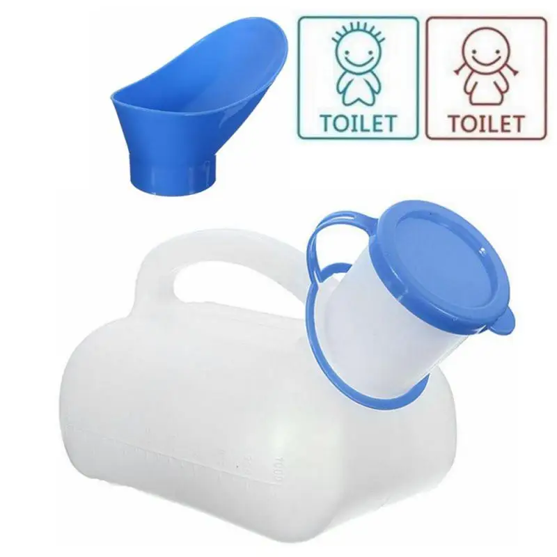 Unisex Potty Urinal for Car Toliet Urinal for Men and Women 1000ML Bedpans Pee Bottlefor Portable Camping Outdoor Travel Kit