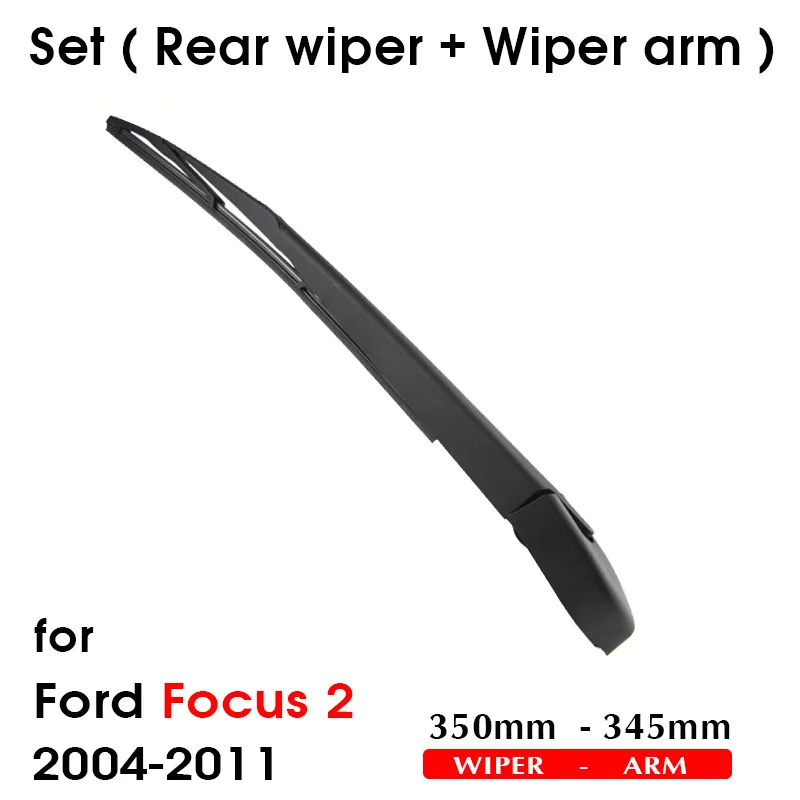 BROSHOO Car Wiper Blades Rubber Windscreen Rear Wipers Blade For Ford Focus 2 Hatchback 14 Inch,2004-2011, Auto Car Accessories