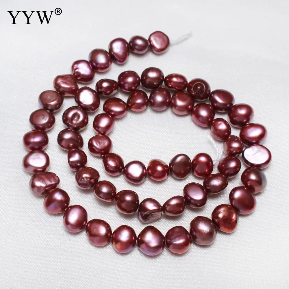 Clearance High Qualiy Green Tellow Orange Pearls Baroque Freshwater Pearl Beads 7-8mm  For Jewelry Making DIY Necklace Bracelet