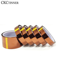 5/6/8/10/12/15/20MM x 30M Brown High Temperature Resistant Kapton Tape Polyimide For Electric Task/grills/powder coating