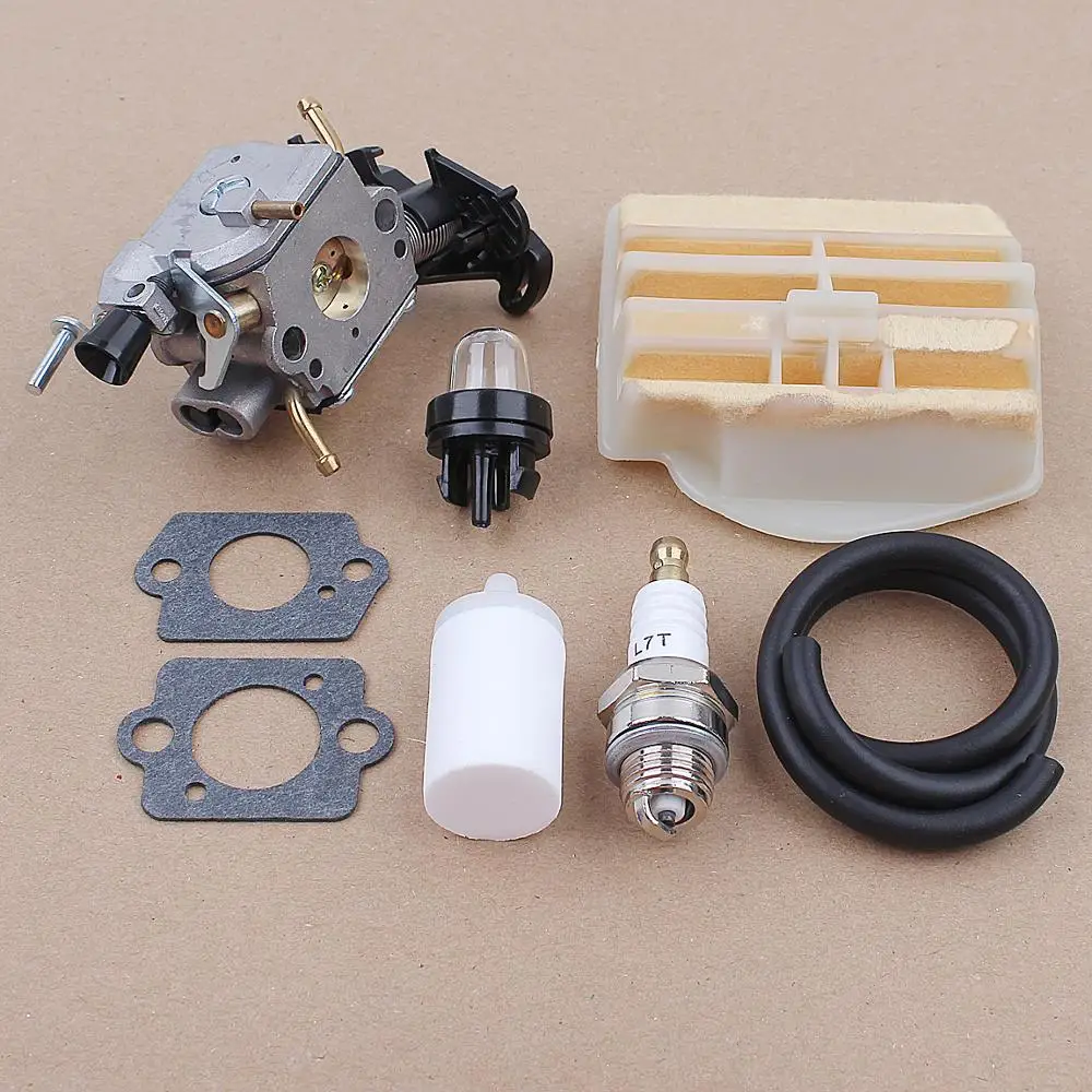 Carburetor Air Fuel Filter Set for Husqvarna 445 450 445E 450E JONSERED CS2245S 506450401 Chainsaw ZAMA C1M-EL37B