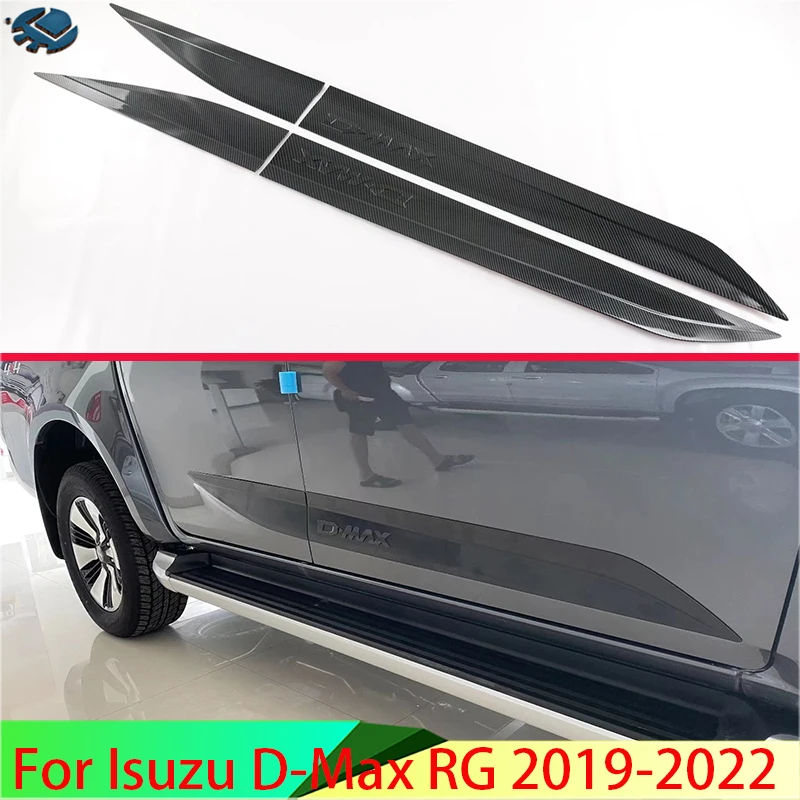 

For Isuzu D-Max RG 2019-2022 Car Accessories ABS Chrome Side Door Body Molding Moulding Trim