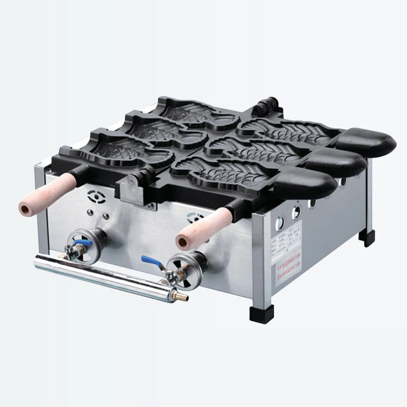 Kommerziellen taiyaki maschine 3-loch gas/elektrische Japanischen snacks und snacks maschine 2KW eis taiyaki 220V