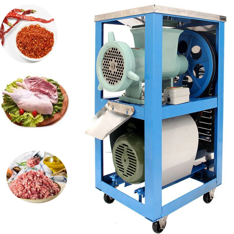 مفرمة لحم السمك السريعة عالية الجودة، مفرمة لحم كهربائية تجارية لتغذية الحيوانات الأليفة