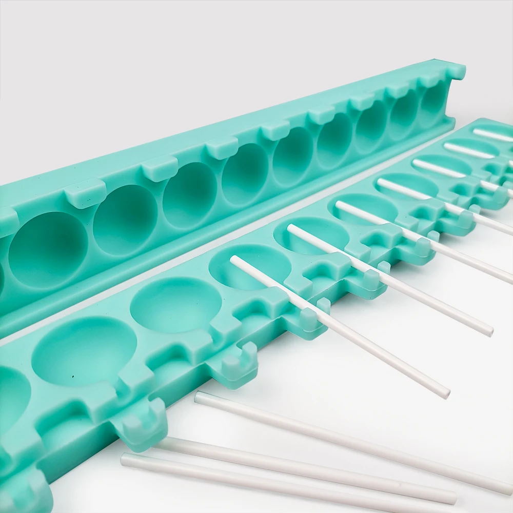 10 Holes Round Lollipop Mold Forms For Silicone Mold Dessert Mould Candy Cake Chocolate Mould Ice Cubes Tray Baking Tools