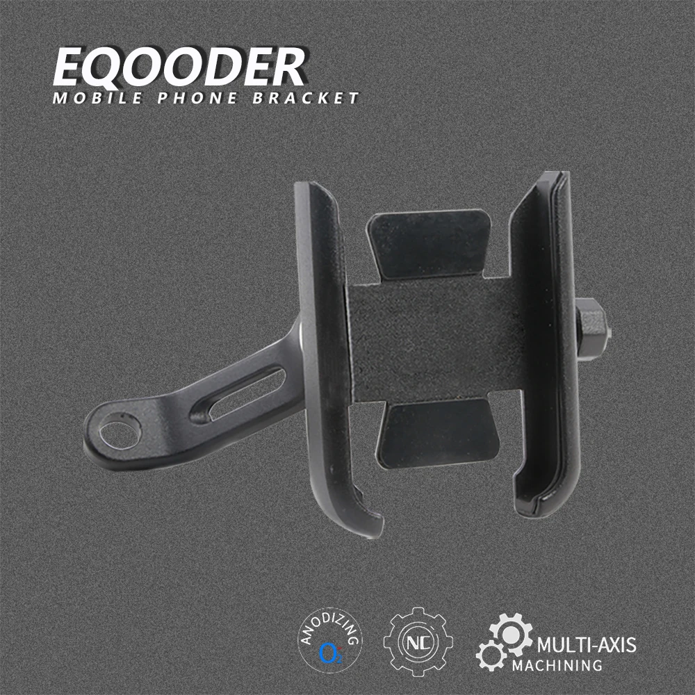 

For QOODER EQOODER NUVION OXYGEN QV3 QVE 2020 2021 Motorcycle CNC Aluminum Handle Bar Mobile Phone Bracket GPS Stand Holder