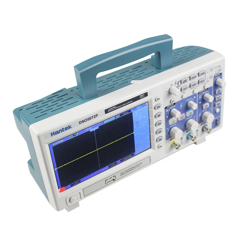 Hantek DSO5202P DSO5102P DSO5072P راسم الذبذبات للتخزين الرقمي 2-قناة 70 ميجا هرتز-200 ميجا هرتز عرض النطاق الترددي 1GSa/S 40K TFT USB تخزين